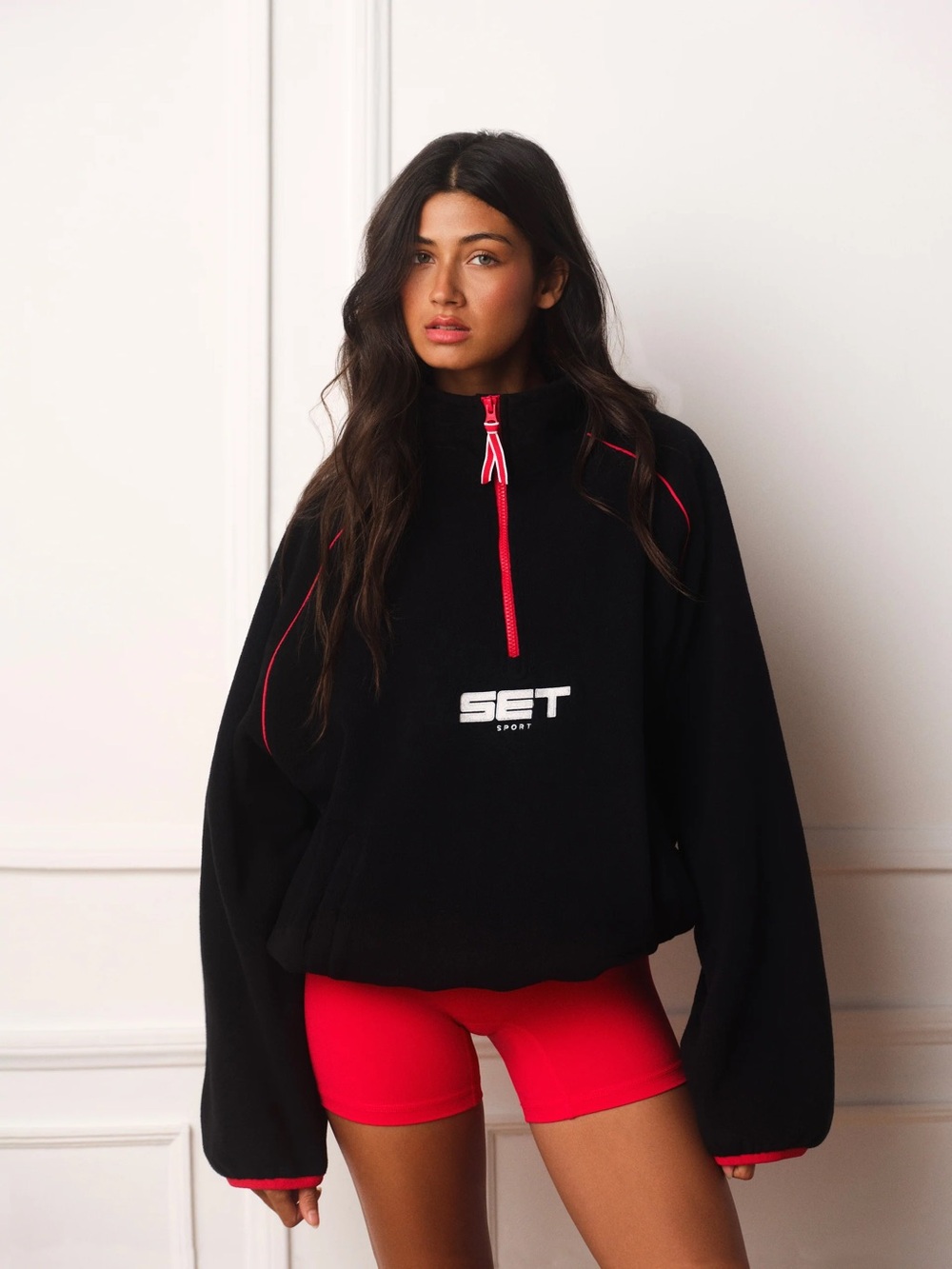 SET Active Uniform Raglan Quarter Zip- size medium - Picture 2 of 4